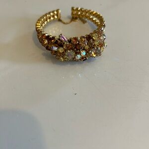 Antique Vintage Rhinestone Women's Bracelet Costume Jewelry.